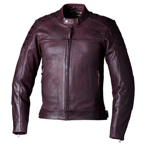 RST Iom TT Brandish 2 CE Leather Jacket - Oxblood - 50 - SKU:RSJL315603150