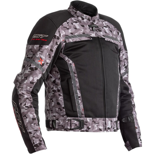 RST Ventilator X CE Textile Black Camo Jacket - Black - X-Large - Adult  - SKU:RSJT236792062