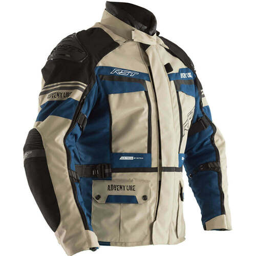 RST Adventure-X Pro CE Textile Jacket - Sand/Blue - XL - SKU:RSJT995087062