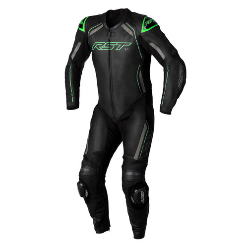 RST S-1 1 Piece Suit - Black/Grey/Neon Green - 44 - SKU:RSS1298782144