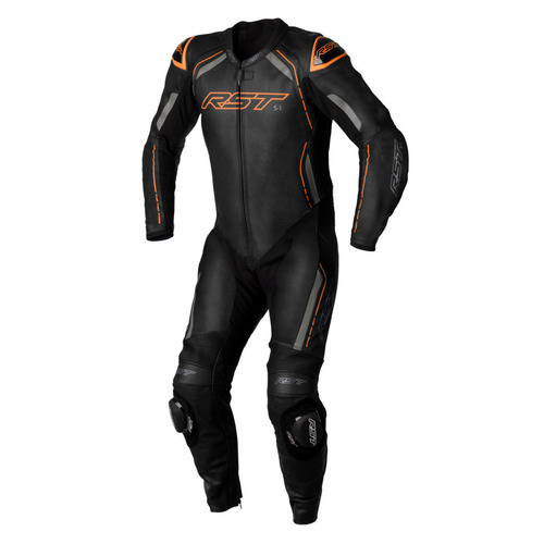 RST S-1 1 Piece Suit - Black/Grey/Neon Orange - 44 - SKU:RSS1298783144