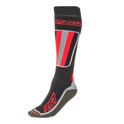 RST Tourtech Riding Socks - Black/Red - S - SKU:RSSO000313056