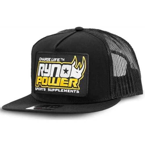 Ryno Power Mesh Snapback Hat - Black - OS