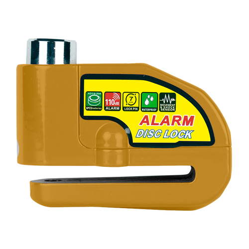 Lok-Up Alarm Lock 5.5mm 110db (Reminder Cable Not Included) #4017-1Y - Yellow