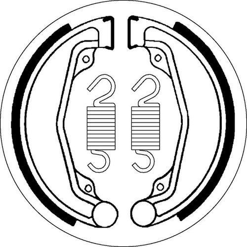 SBS 2023 Brake Shoes - With Springs