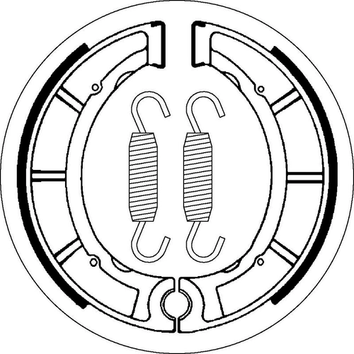 SBS 2035 Brake Shoes - With Springs