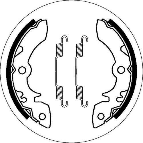 SBS 2051 Brake Shoes - With Springs