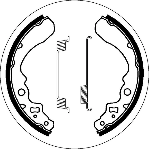 SBS 2053 Brake Shoes - With Springs