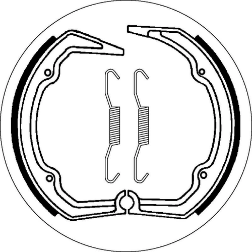 SBS 2141 Brake Shoes - With Springs