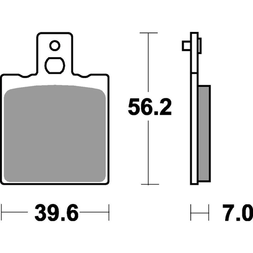 SBS 519LS Rear Brake Pads (Sinter Street)