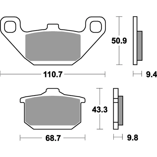 SBS 557Hs Front Pads - Sinter Street