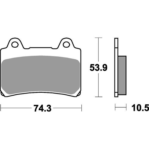 SBS 590HS Front Brake Pads (Sinter Street)