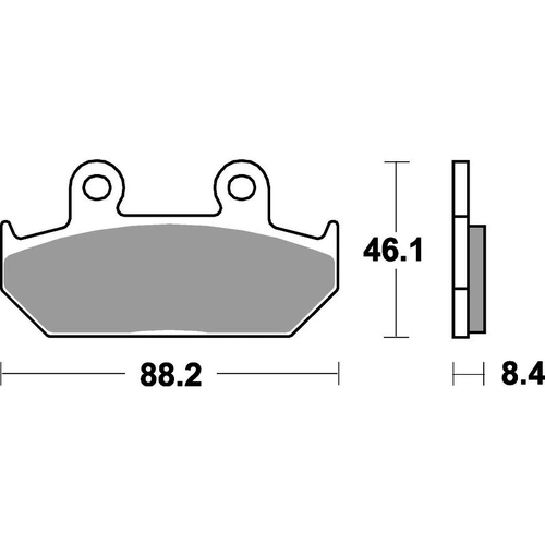 SBS 600Hs Front Pads - Sinter Street