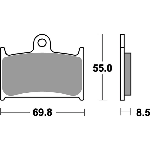 SBS 624Dc Front Pads - Dual Carbon Race (Race Use Only)