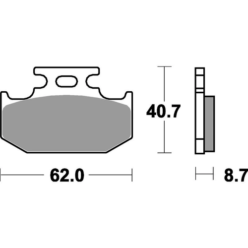 SBS 632Hf Front/Rear Pads - Ceramic Street