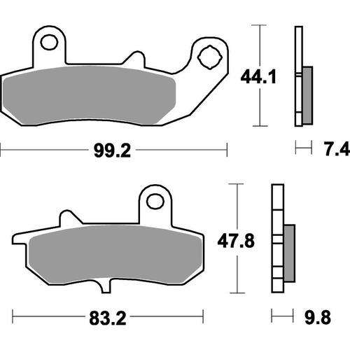 SBS 635Ls Rear Pads - Sinter Street
