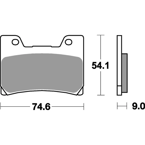 SBS 645HS Front Brake Pads (Sinter Street)