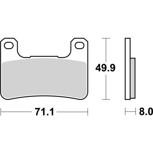 SBS 806RST Front Pads - Sinter Sport / Track