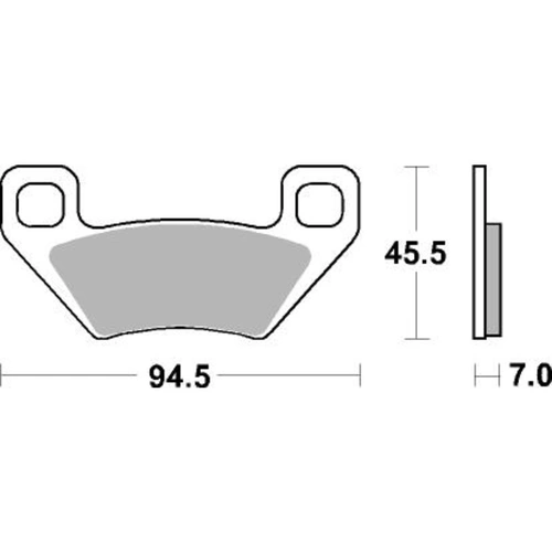 SBS 822Ats Front/Rear Pads - Sinter Atv