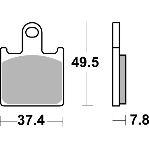 SBS 838HS Front Brake Pads (Sinter Street)