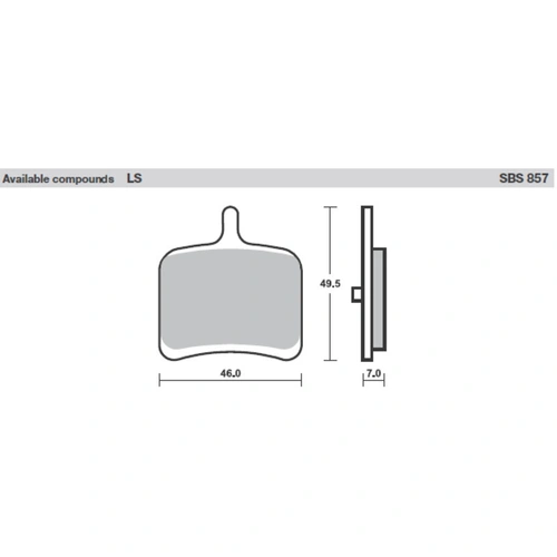 SBS 857H.Ls Rear Pads - Sinter Street - Sb857Ls