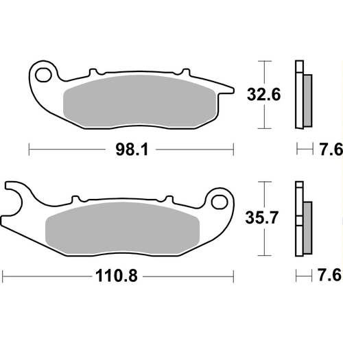 SBS 859SI Front/Rear Brake Pads (Sinter Off Road)