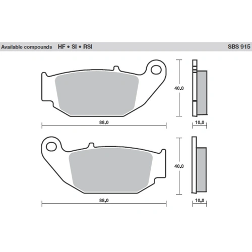 SBS CERAMIC PADS OFF ROAD