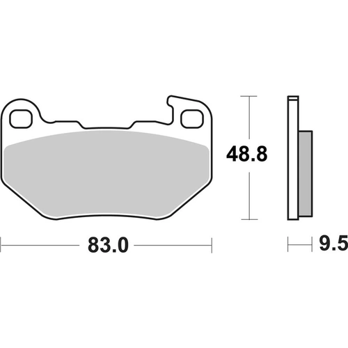 SBS 993H.LS Rear Brake Pads (Sinter Street V-Twin/Cruiser)
