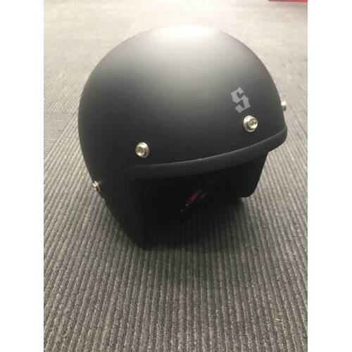 Scorpion Custom Baron Matte Black Helmet With Studs