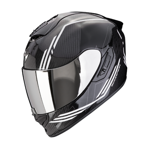 ScorpionExo Exo-1400 Evo II Carbon Air Reika Helmet - Black/White - M - SKU:SE1404325504