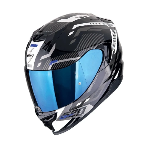 ScorpionExo Exo-520 Evo Air Ranka Helmet - Black/White/Blue - S - SKU:SE17249411603