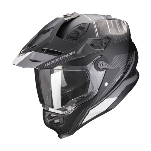 ScorpionExo ADF-9000 Air Desert Helmet - Matte Black/Silver - S - SKU:SE18442615903