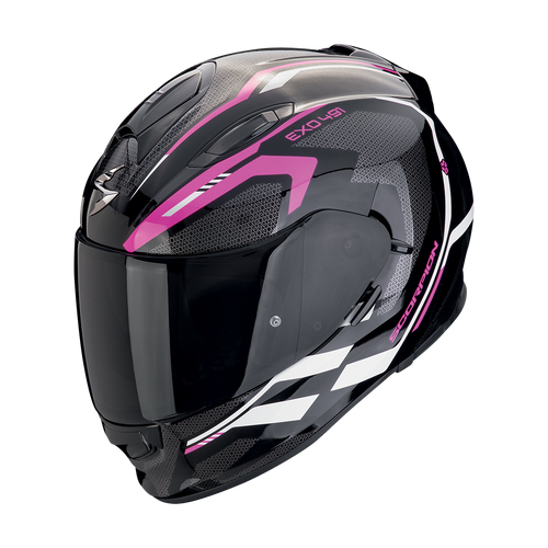 ScorpionExo Exo-491 Kripta Helmet - Black/Pink/White - S - SKU:SE4845033403