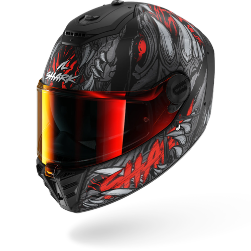 Spartan RS Shaytan Full Face Helmet - Matte Black/Red/Anthracite