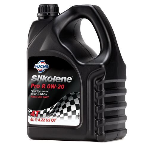 Silkolene Pro R 0W-20 Fully Synthetic Engine Oil 4 Litres - 4L - SKU:SK600985301