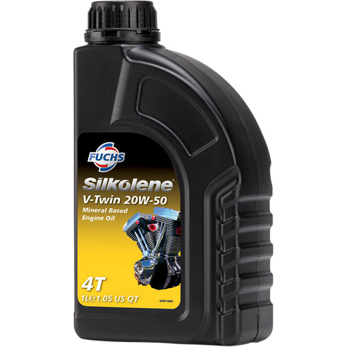 Silkolene 4 Stroke V-Twin 20W-50 Mineral 1 Litre - SKU:SK600986278