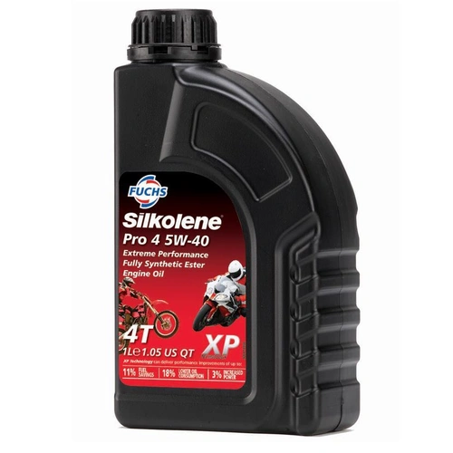 Silkolene Pro 4 XP Fully Synthetic Engine Oil - 5W-40 - 1L