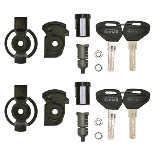 Givi Twin Pack Security Lock Set - Barrels And Keys