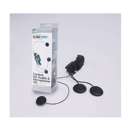Cardo G4 Audio & Corded Mircophone Kit - SKU:SRAK0004