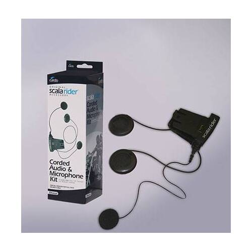 Cardo Q2 Audio & Corded Microphone Kit - SKU:SRAK0012