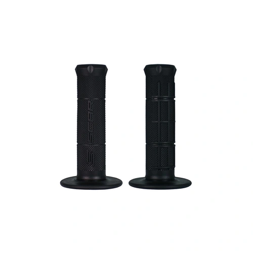 Scar Half Waffle MX Grips - Black - SKU:SRGOSBLK