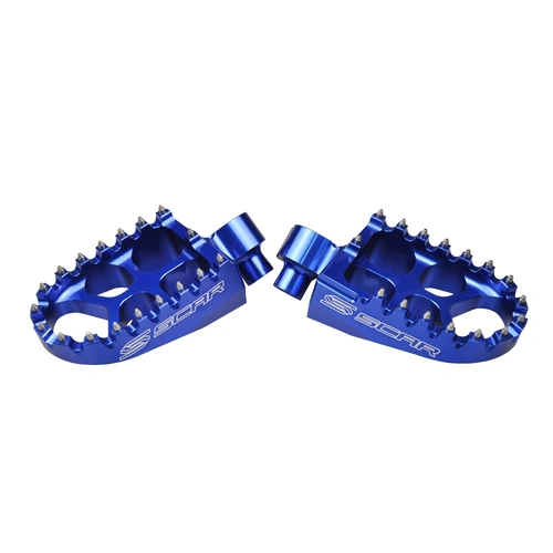 Scar Evo Footpegs - Yamaha YZ/YZF/WRF/YZFX/YZX 99-22 - 57mm - Blue - SKU:SRS1511B