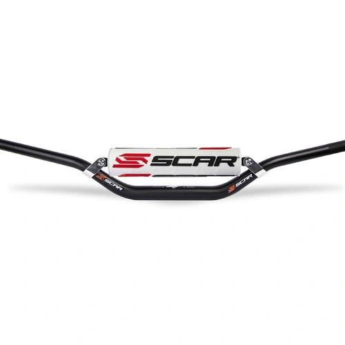 SCAR S2 7/8 Handlebar - Low - Black Bar with White bar pad