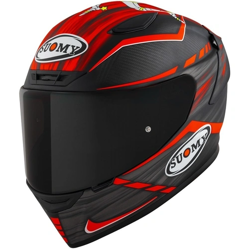 Suomy Tx-Pro E06 Johnson Replica Helmet - Matte Red - XS - SKU:SUK6TX0010054