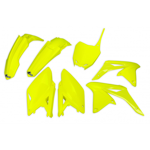 UFO Suzuki Plastics Kit RMZ250 2014-2018 - SKU:SUKIT416DFLU