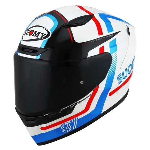 Suomy Track-1 Ninety Seven Helmet - White/Red/Blue - M - SKU:SUKST1000158