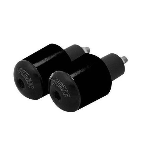 Tarmac Bar-Ends Tapered Smooth - Black - 35mm - Black - SKU:TARBE001BK