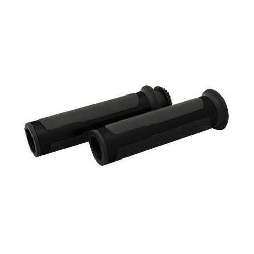 Tarmac Grips with Throttle Tube - Black - SKU:TARGR030BK
