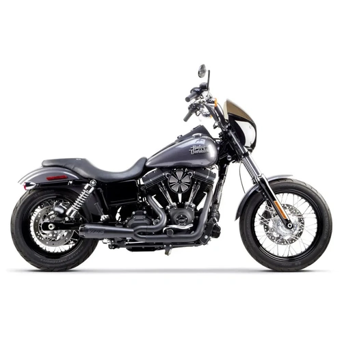 Two Brothers Racing Carbon Tip Full System for Harley-Davidson Dyna '06-17 - Black