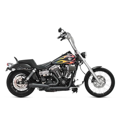 Two Brothers Racing Gen-2 Megaphone Full System for Harley-Davidson Dyna '06-17 - Black
